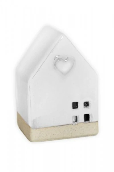 Porcelánový domeček s LED světlem