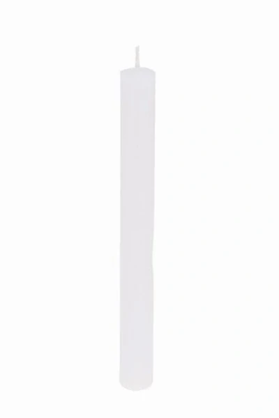 Stolní svíčka rustikální bílá 20 cm
