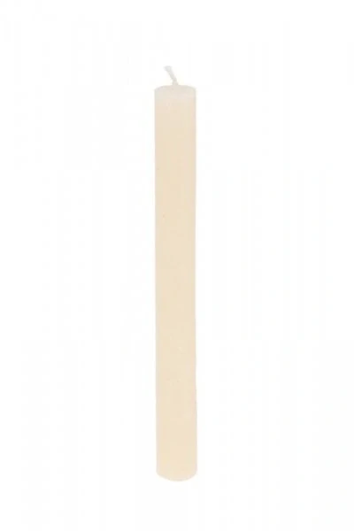 Stolní svíčka rustikální smetanová 20 cm