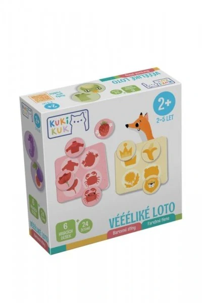 KukiKuk - Véééliké loto Barevné stíny