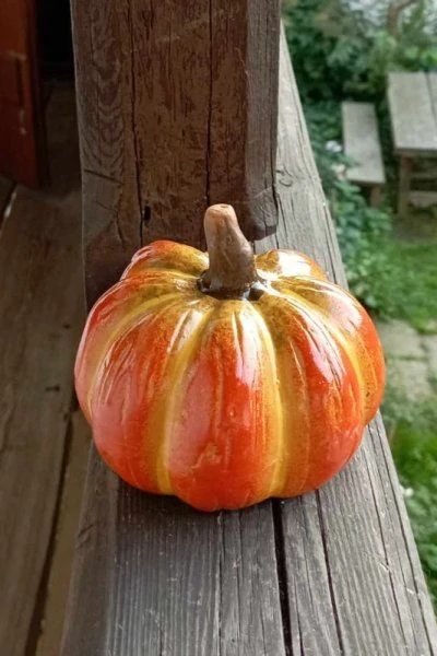 Dýně keramická oranžová - větší