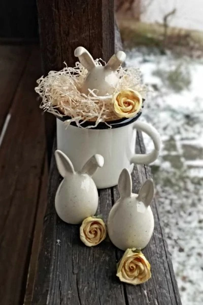 Velikonoční králíčci Triplets Vanilla – set 3 ks