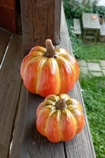 Dýně keramická oranžová