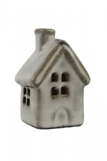 Keramický domeček šedobéžový – 1.