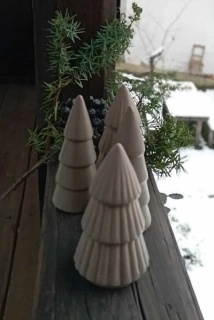Keramický stromeček – hnědý, 10 cm (2)
