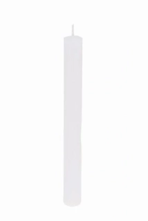 Stolní svíčka rustikální bílá 20 cm