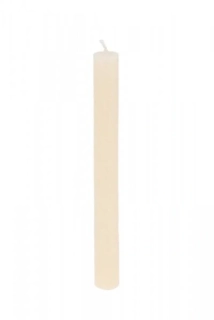 Stolní svíčka rustikální smetanová 20 cm