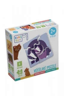 KukiKuk - Véééliké puzzle Mláďata s mámou
