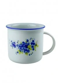 Porcelánový hrnek - pomněnky 380 ml